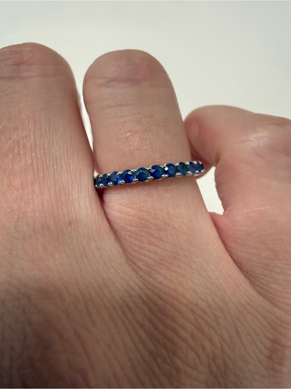 TETON STACKING RING // LUXE EDITION TETON BLUE SAPPHIRE ETERNITY BAND
